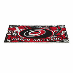 Carolina Hurricanes Holiday PVC Mat, 28"x16"