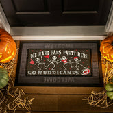 Carolina Hurricanes Flocked Coir Halloween Sassafras Switch Mat, 22"x1