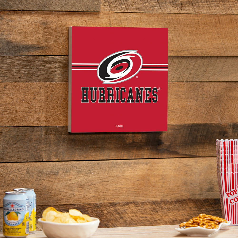 Carolina Hurricanes Wood Wall Sign, 12x12