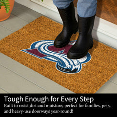 Coir Mat, 16"x28", Colorado Avalanche