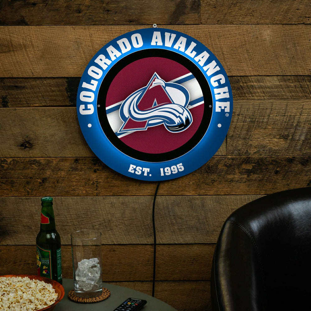 Colorado Avalanche, Metal Lite, Round