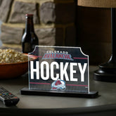 Colorado Avalanche Hockey Rectangle Desklite LED Decor