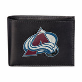 Colorado Avalanche Black Bi-Fold Embroidered Wallet w/ RFID Blocking