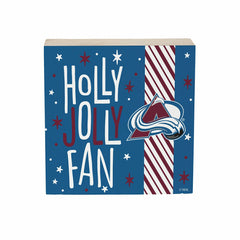 Colorado Avalanche Block, Holiday, 6x6