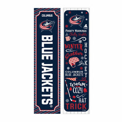 Columbus Blue Jackets 46" Double Sided Leaner, Winter Seasonal