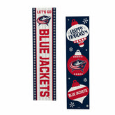 Columbus Blue Jackets 47" Double Sided Leaner, Christmas