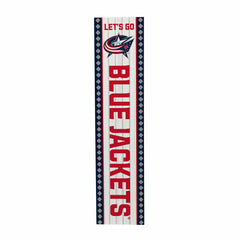 Columbus Blue Jackets 47" Double Sided Leaner, Christmas