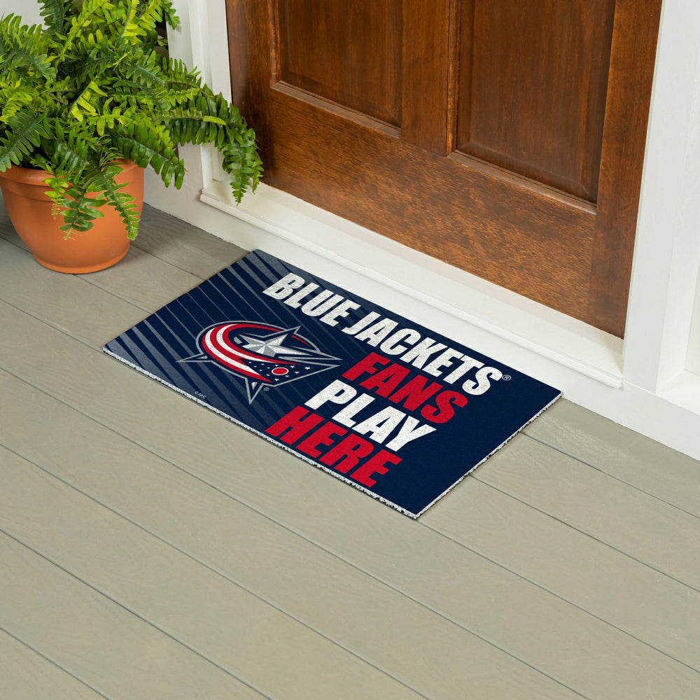 Columbus Blue Jackets Fan Mat, 28"x16"