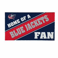 Columbus Blue Jackets, PVC Mat COLOR, Home of a Fan