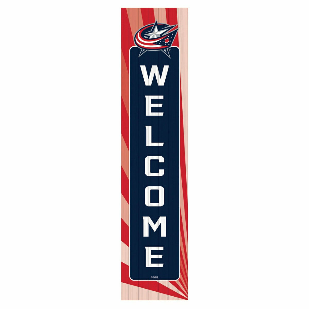 Columbus Blue Jackets Summer Seasonal Single Sided Large Leaner, 46"