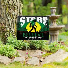 Dallas Stars Yard Sign, Bigfoot
