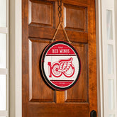 Detroit Red Wings,100 Anniversary Round Door Decor with Hanging Rope,