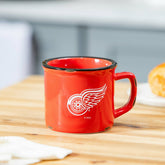 Detroit Red Wings Ceramic Camp Cup with Enamel Finish, 14oz