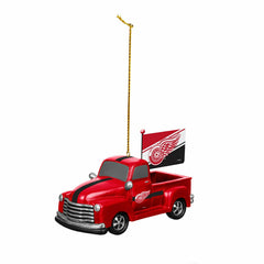 Detroit Red Wings Rally Truck Ornament, Set of 2