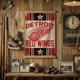 Detroit Red Wings, Canvas Wall Tapestry, Medium, 36x24