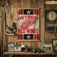 Detroit Red Wings, Canvas Wall Tapestry, Medium, 36x24