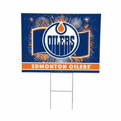 Edmonton Oilers Yard Sign, Patriotic