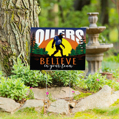 Edmonton Oilers Yard Sign, Bigfoot