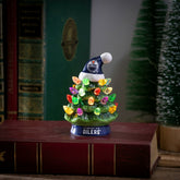 4" Mini LED Tabletop Christmas Tree, Set of 2, Edmonton Oilers