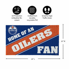 Edmonton Oilers, PVC Mat COLOR, Home of a Fan