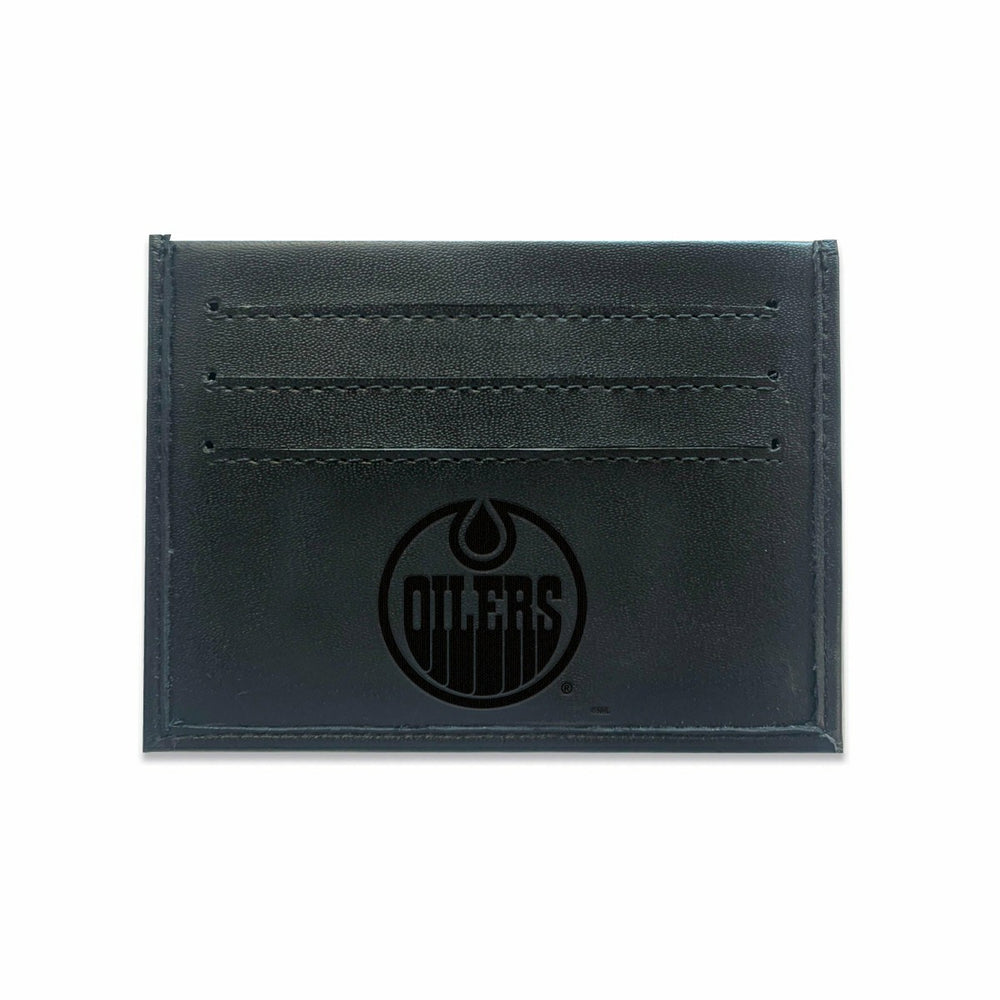 Front Pocket Wallet w/ RFID Blocking, Edmonton Oilers, Black