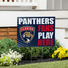 Florida Panthers Coroplast Yard Sign "Fans Play Here"