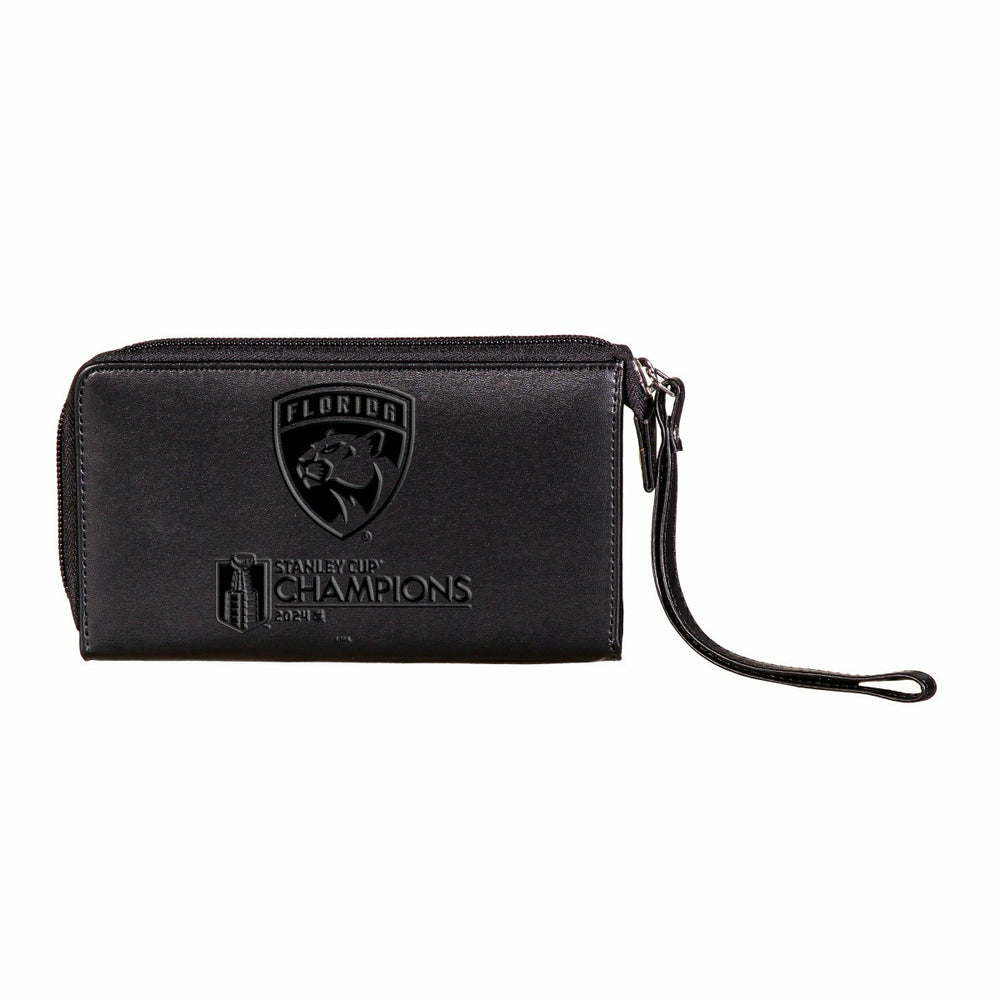 Florida Panthers Wristlet Wallet, Black, SC24 Champions