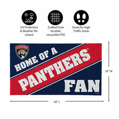 Florida Panthers, PVC Mat COLOR, Home of a Fan