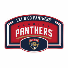 Florida Panthers USA Embossed Steel Wall Sign, 11" x 17"