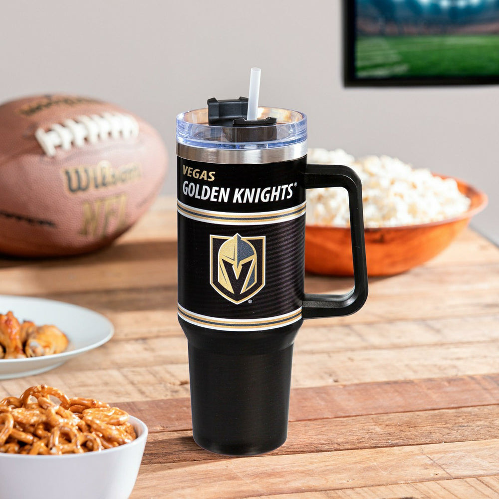 40oz Stainless Steel Canyon Cup w/ Straw, Vegas Golden Knights