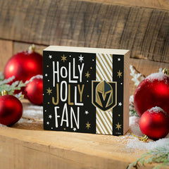 Vegas Golden Knights Block, Holiday, 6x6