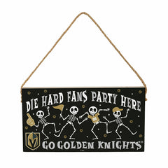 Vegas Golden Knights Halloween Wood Wall Sign, 6x11