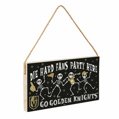 Vegas Golden Knights Halloween Wood Wall Sign, 6x11
