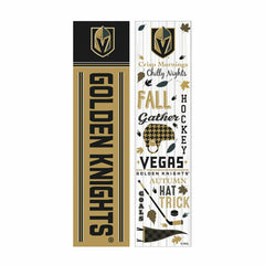 46" Double Sided Leaner, Vegas Golden Knights, Fall Seasonal