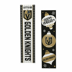 47" Double Sided Leaner, Vegas Golden Knights, Christmas