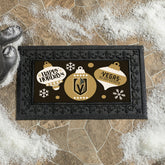 Vegas Golden Knights Holiday Flocked Coir Sassafras Switch Mat, 22"x10