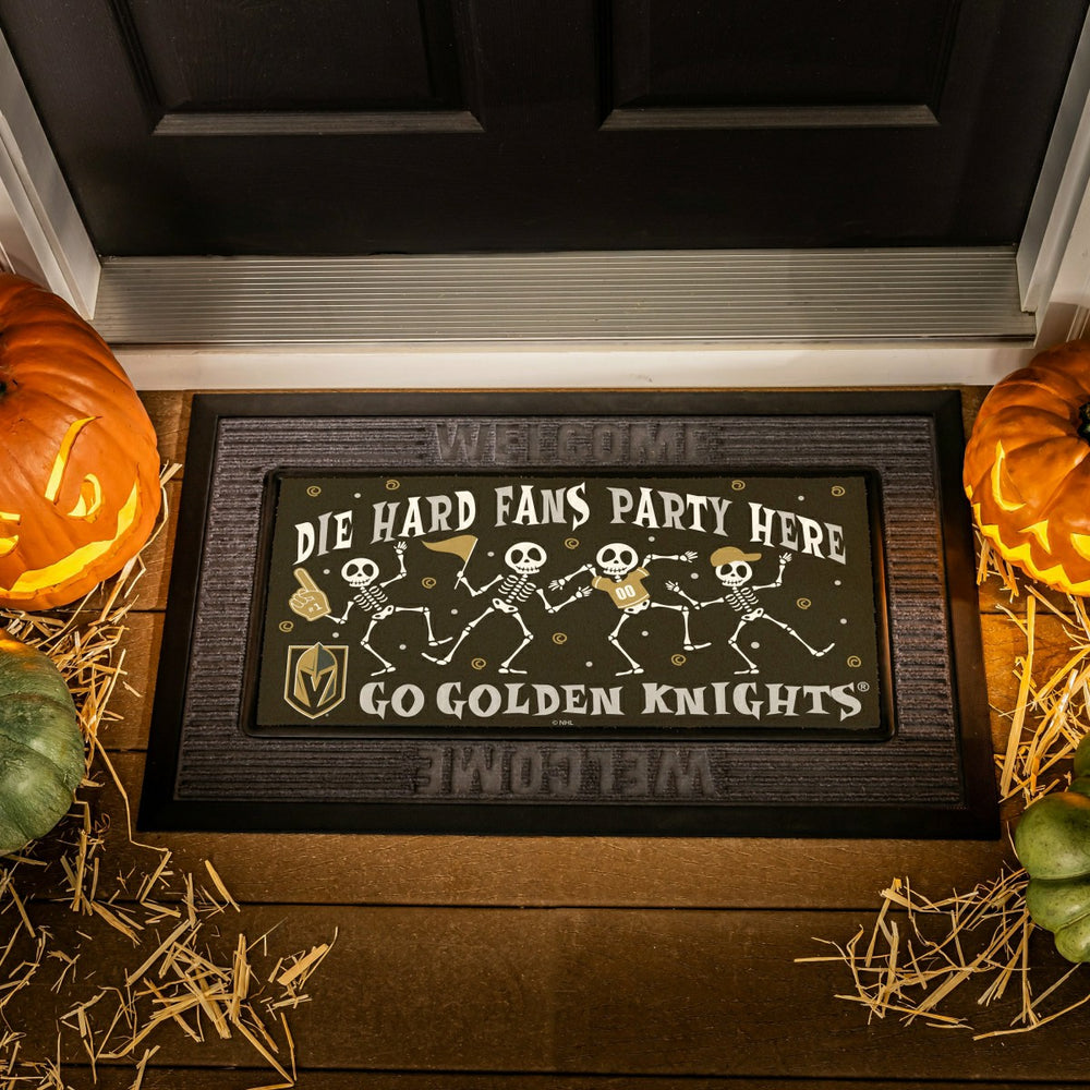 Vegas Golden Knights Flocked Coir Halloween Sassafras Switch Mat, 22"x