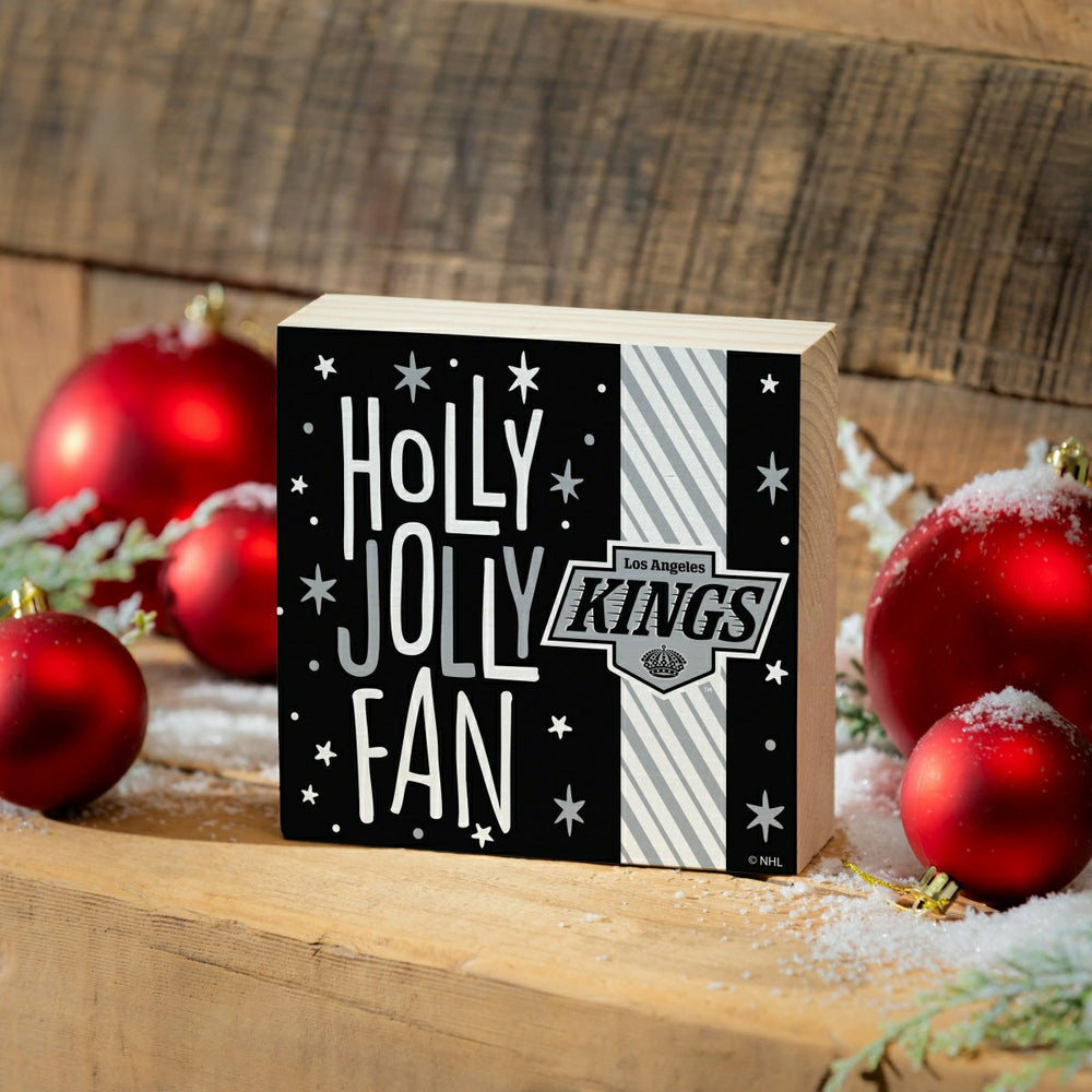 Los Angeles Kings Block, Holiday, 6x6