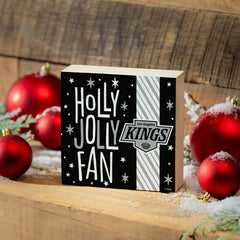 Los Angeles Kings Block, Holiday, 6x6