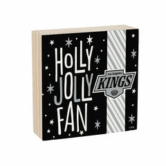 Los Angeles Kings Block, Holiday, 6x6