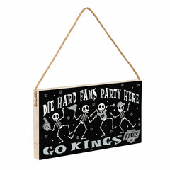 Los Angeles Kings Halloween Wood Wall Sign, 6x11