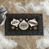 Los Angeles Kings Holiday Flocked Coir Sassafras Switch Mat, 22"x10"