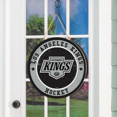 Los Angeles Kings Round Door Décor with Hanging Rope, 18x18