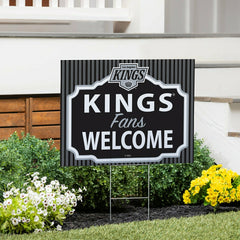 Los Angeles Kings Coroplast Yard Sign, "Fans Welcome"