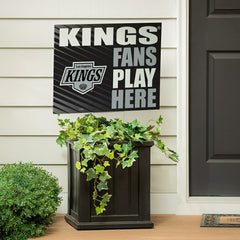 Los Angeles Kings Coroplast Yard Sign "Fans Play Here"