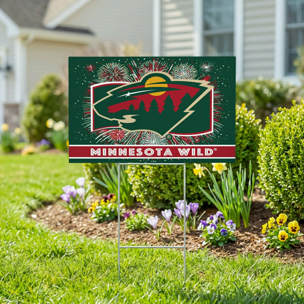 Minnesota Wild Yard Sign, Patriotic