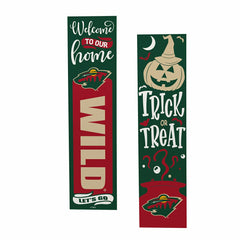 Minnesota Wild 47" Double Sided Leaner, Halloween