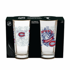 Montreal Canadiens 16oz Glass pint, Set of 2
