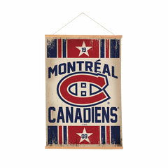 Montreal Canadiens, Canvas Wall Tapestry, Medium, 36x24