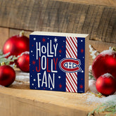 Montreal Canadiens Block, Holiday, 6x6